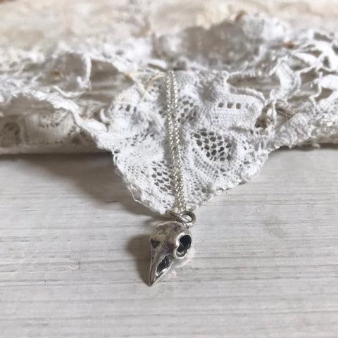 'Bird skull' small necklace | 925 Silver