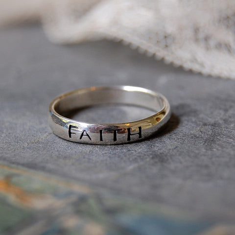'faith' ring | 925 silver
