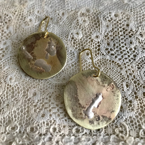 'Aura' earrings | copper & bronze