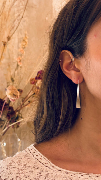 "Lea " solid earring / 925 silver
