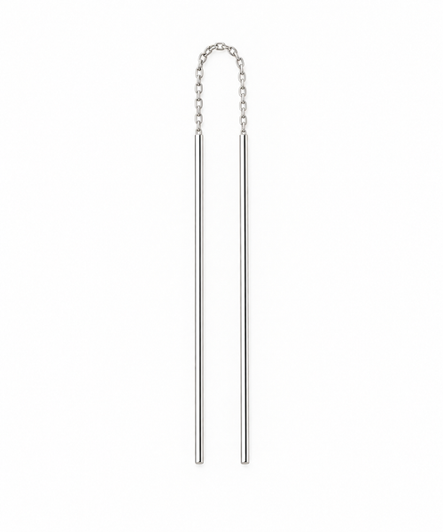 chain stick earrings | 925 silver