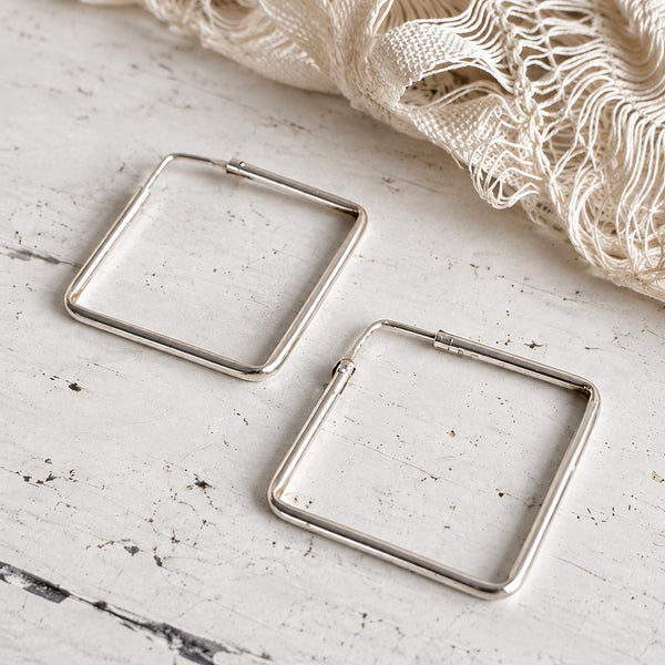 "Quadra" Hoops | 925 Sterling Silver