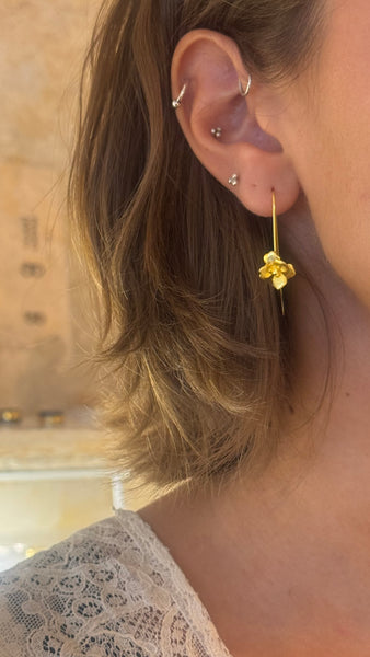 'Flower' Dangle Earrings | 925 Sterling Silver