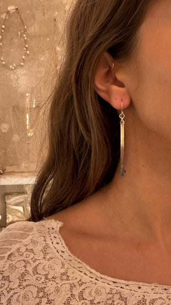 Snake earchain / 925 silver