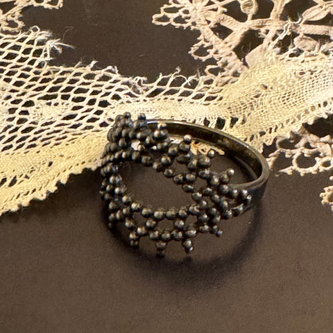 ‚Maxima‘ ring / 925 silver oxidazed