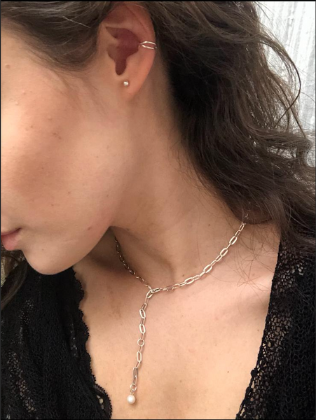 'Mia' earcuff | 925 Silver & silver gold-plated