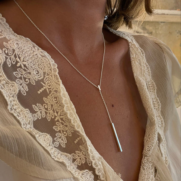 Bar Y Necklace / 925 silver