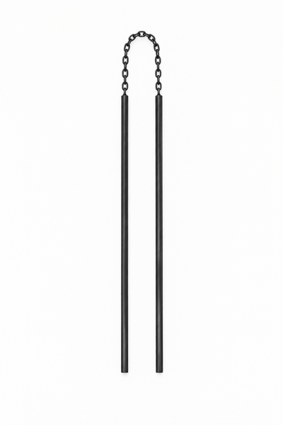 chain stick earrings | 925 silver oxidised