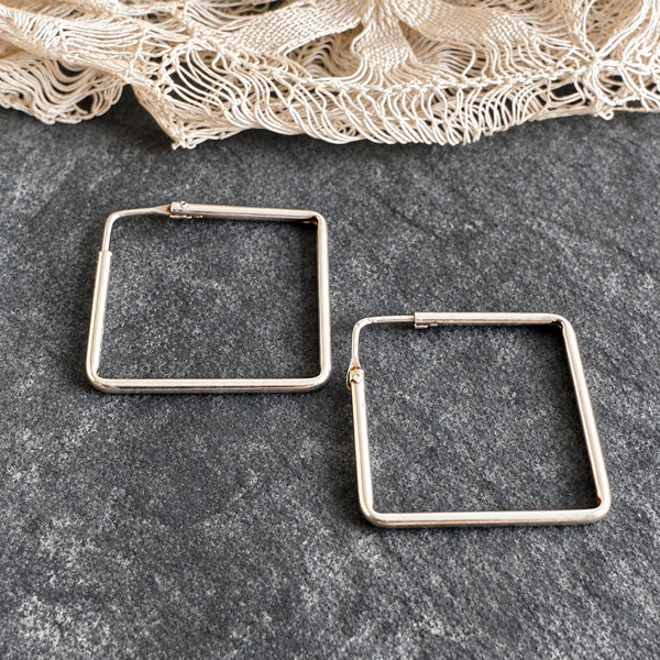 "Quadra" Hoops | 925 Sterling Silver