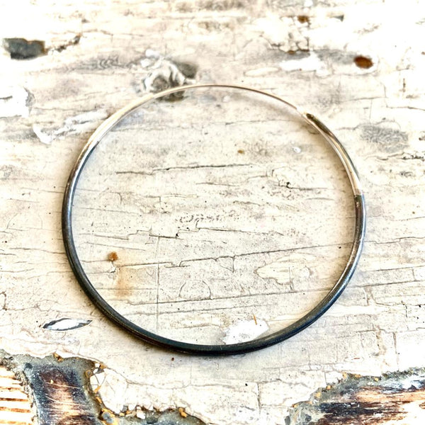 creolen "hoops" | 925 half oxidized silver | different sizes