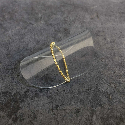 'rosario' chain ring | 24k gold-plated