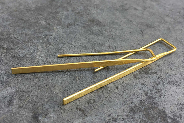 'laura' earrings | 24k gold plated