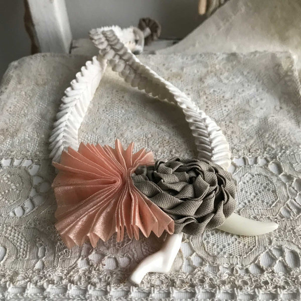 'rosaura' necklace | fabric