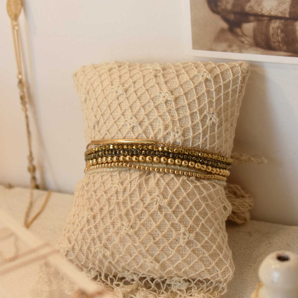 Gold pyrite Ella | Stone bracelet