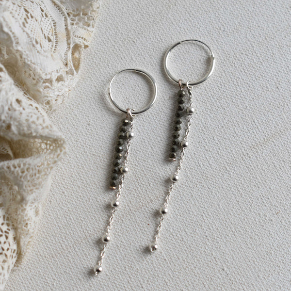 'lily' hoops | 925 silver| 11mm