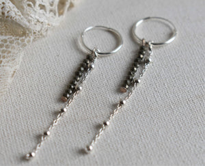 'lily' hoops | 925 silver| 11mm
