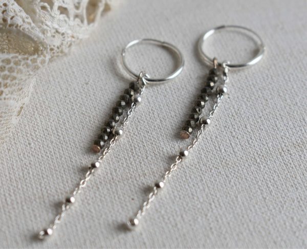 'lily' hoops | 925 silver| 11mm