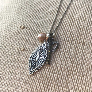 'julieta' multi pendant necklace | 925 silver