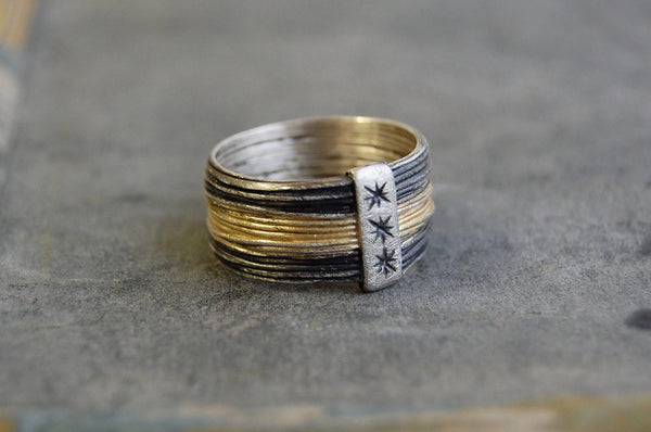 'tres estrellas' ring | 925 silver