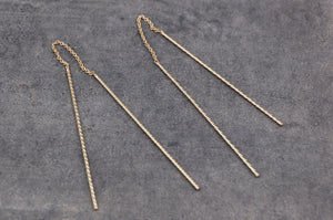 chain stick earrings | 925 silver