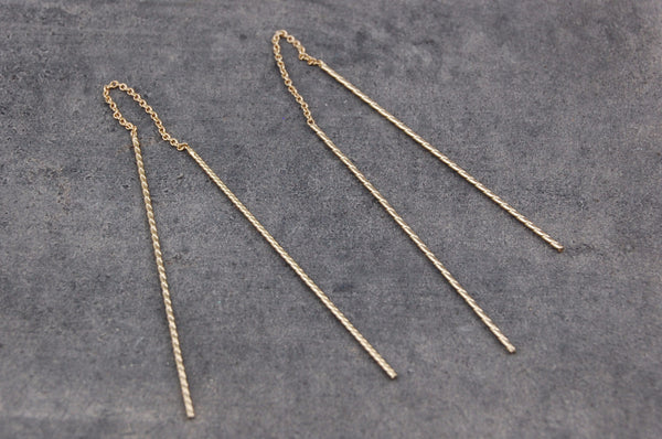 chain stick earrings | 925 silver