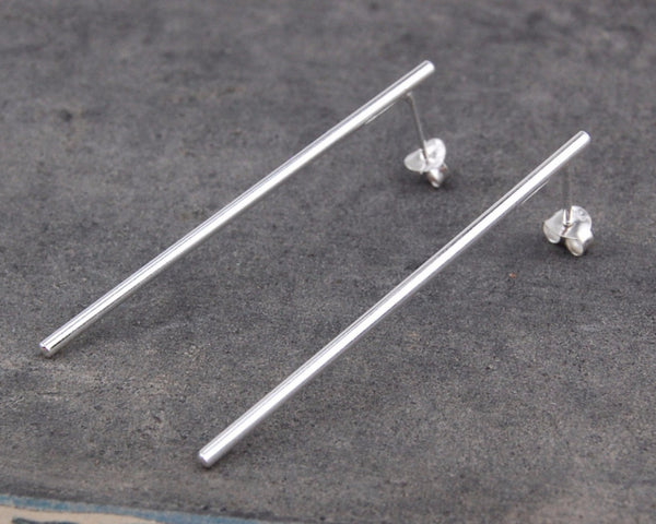 long bar earrings | 925 silver