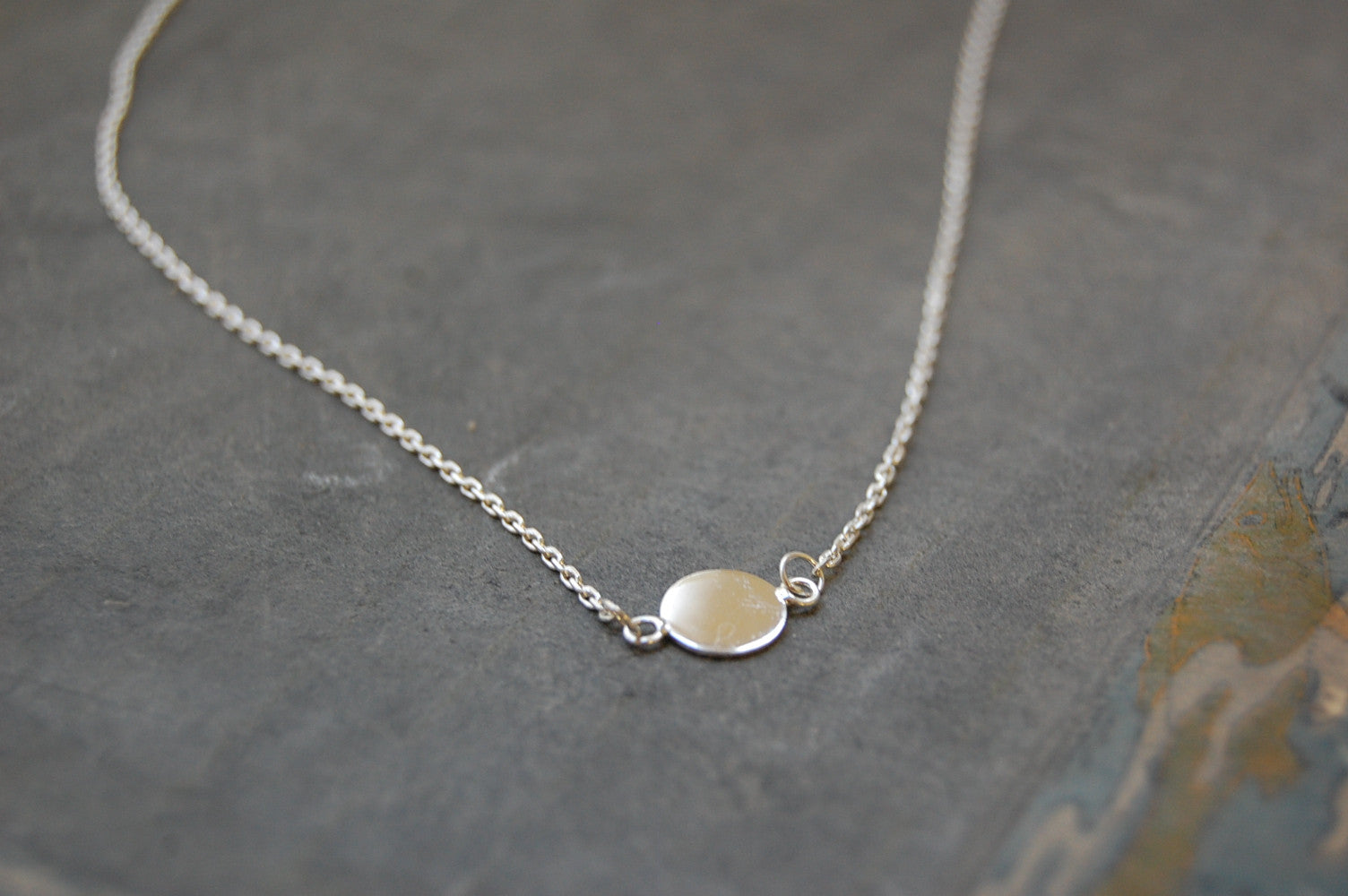 'disc' necklace | 925 silver