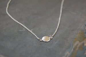'disc' necklace | 925 silver