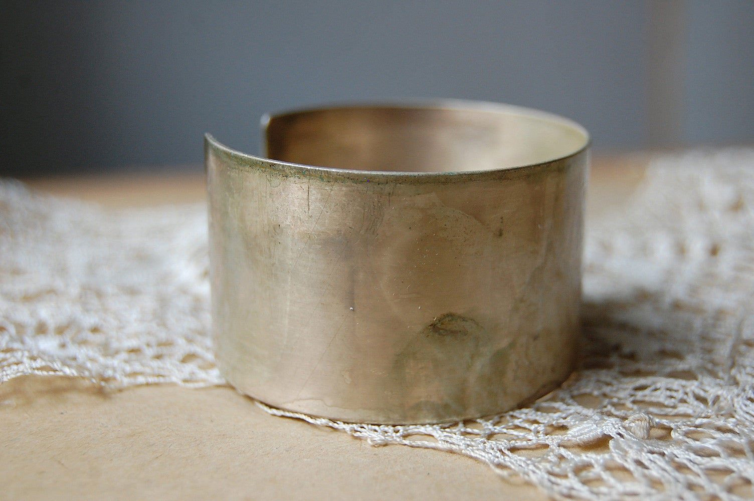 'silver' bracelet | oxidized copper