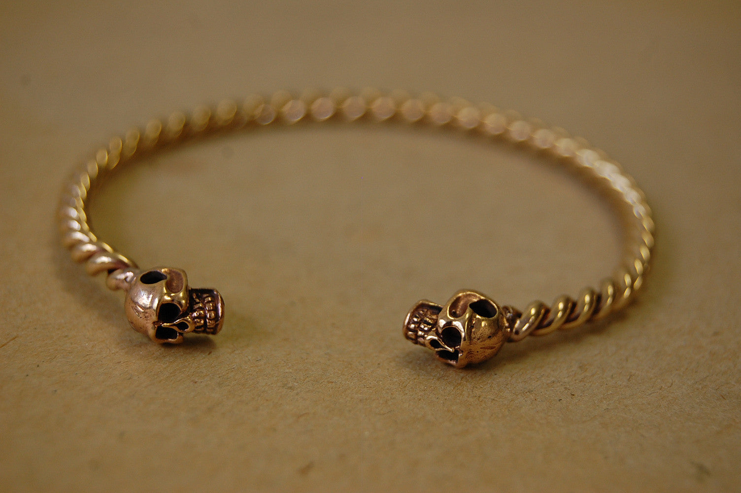 'skulls' bracelet | bronze