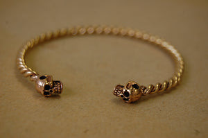 'skulls' bracelet | bronze