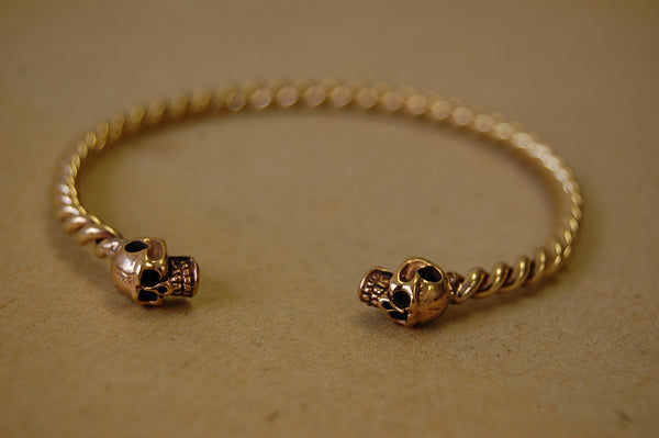 'skulls' bracelet | bronze