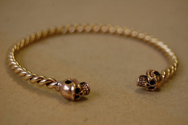 'skulls' bracelet | bronze
