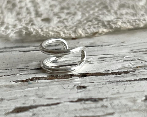'mini hook' earcuff | 925 silver & silver gold-plated