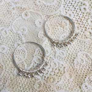 'luana' hoops | 925 silver | 20mm