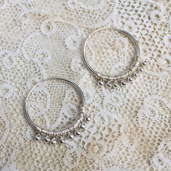 'luana' hoops | 925 silver | 20mm
