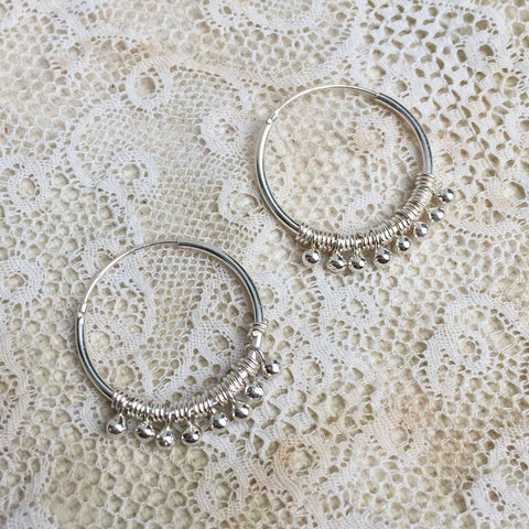 'luana' hoops | 925 silver | 20mm