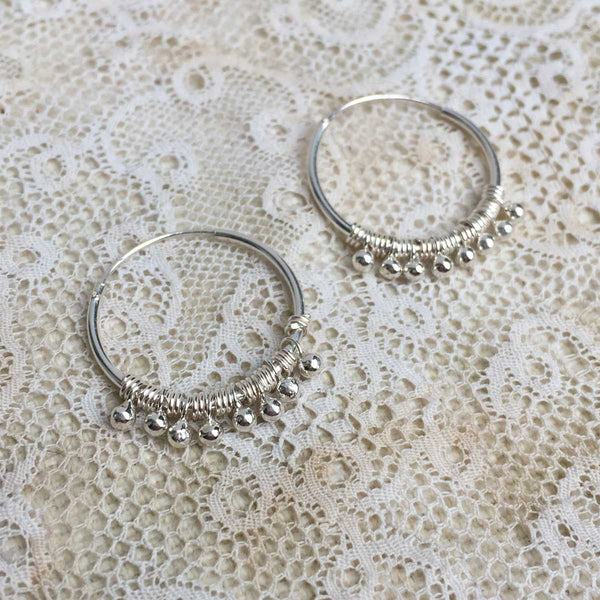 'luana' hoops | 925 silver | 20mm