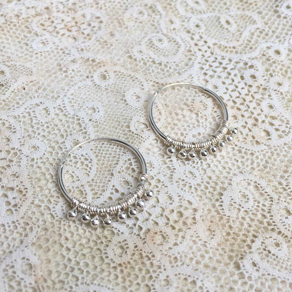 'luana' hoops | 925 silver | 20mm