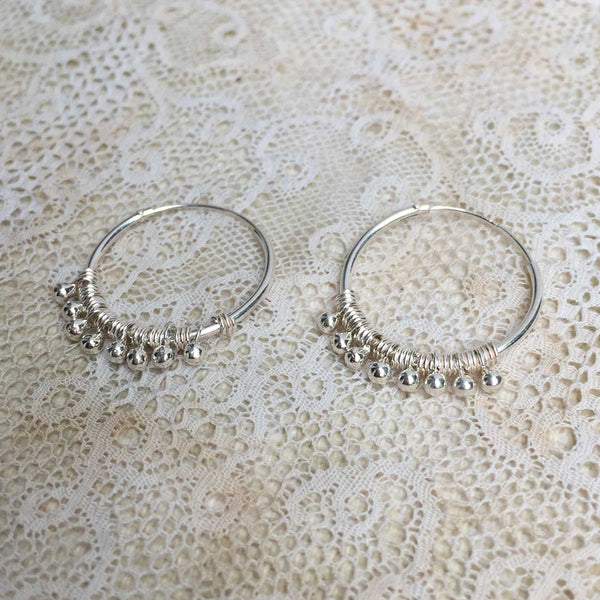 'luana' hoops | 925 silver | 20mm