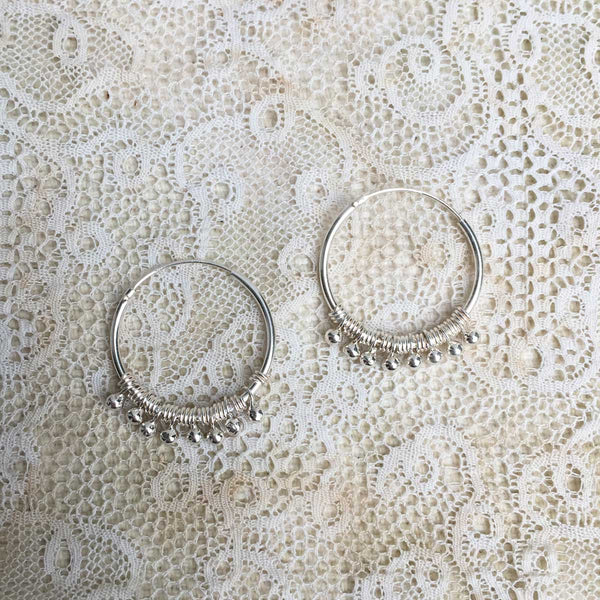'luana' hoops | 925 silver | 20mm