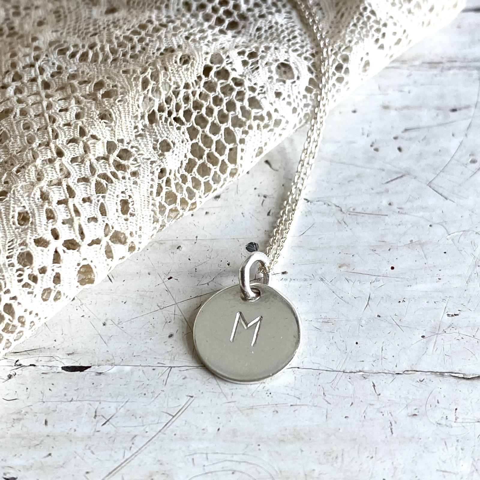'initial coin' necklace | 925 silver