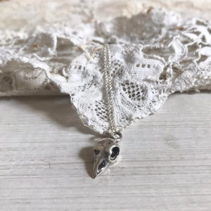 'Bird skull' small necklace | 925 Silver