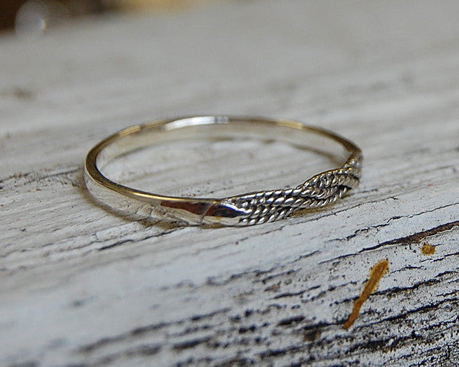 'trenza' ring | 925 silver