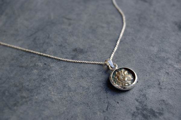 'roman coin' necklace | 925 silver | 15/15mm