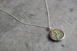 'roman coin' necklace | 925 silver | 20/20mm