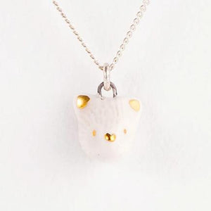 'mini grey fox' necklace | 925 silver