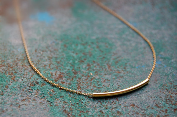 'tubular bar' necklace | 925 silver