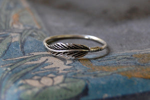 'feather' ring | 925 silver