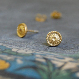 'india' earstuds | 24k gold-plated